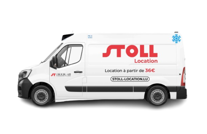 Camionnette blanche STOLL Location à louer