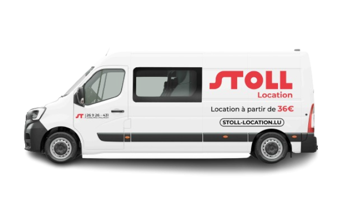 Camionnette blanche STOLL Location en location