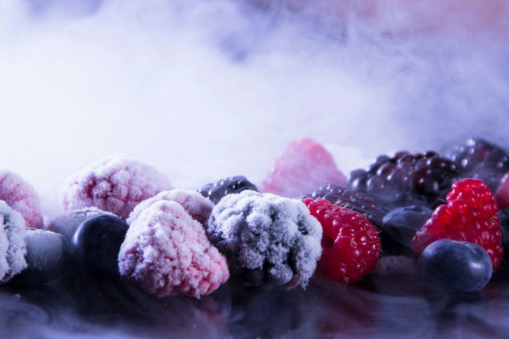 fruits rouges congelés